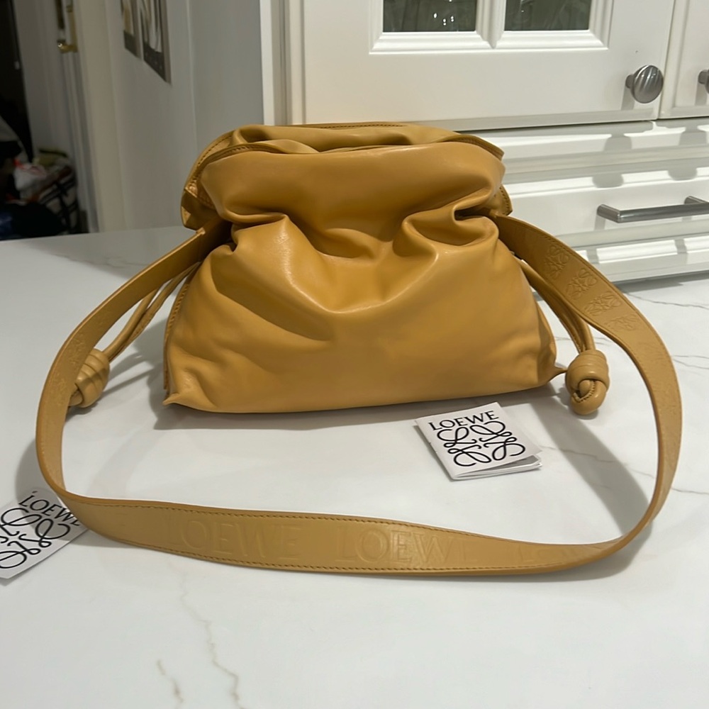 Loewe Puffer Flamenco Bag w/ Embossed Strap NWT